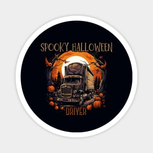 Halloween, Truck Driver Magnet